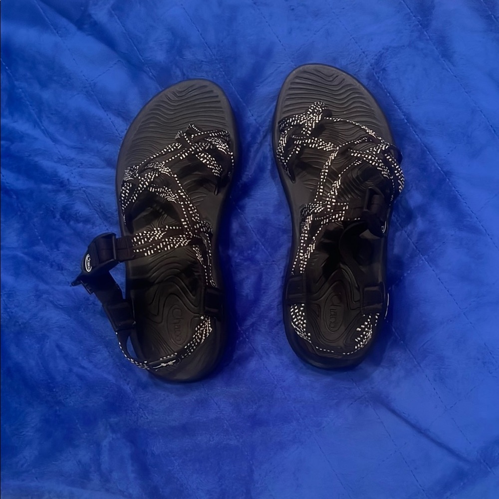 Chaco Black Outdoor Sandals Rugged Design Adjustable Straps